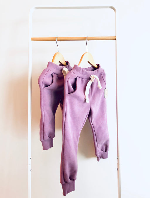 Mauve fleece lined pants